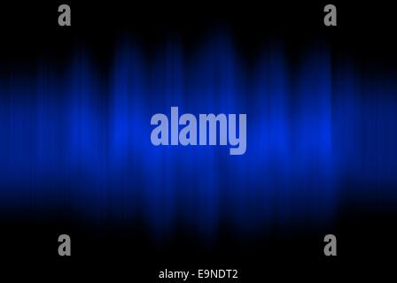 blaue Schallwelle Stockfoto