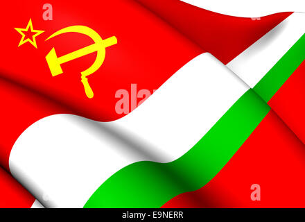 Flagge der tadschikischen SSR Stockfoto