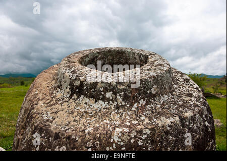 Plain of Jars in der Provinz Xieng Khouang, Laos Stockfoto