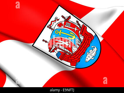 Flagge von Bremerhaven Stockfoto