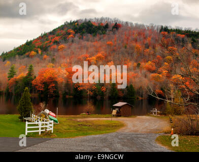 Oxbow See in den Adirondack Mountains Stockfoto