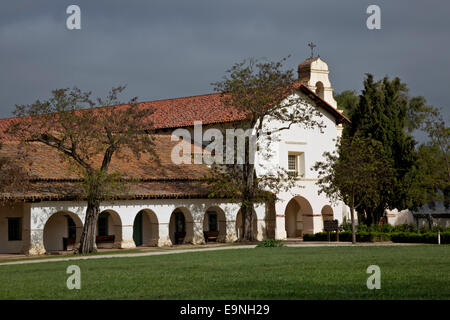 CA02362-00... Kalifornien - Mission San Juan Bautista auf der San Juan Bautista State Historic Park in der Nähe von Hollister. Stockfoto