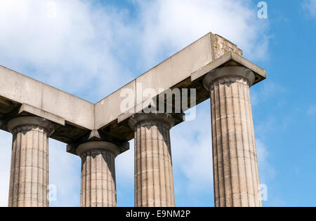 Nationales Denkmal von Calton Hill, Edinburgh, Schottland Stockfoto