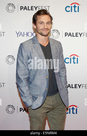 Hugh Dancy besucht PaleyFest NY 2014 für "Hannibal" in The Paley Center for Media am 18. Oktober 2014 in New York City. Stockfoto