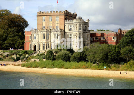 Hafen von Brownsea Schloss auch bekannt als Branksea auf der Insel Brownsea in Poole, Dorset, England, UK. Stockfoto