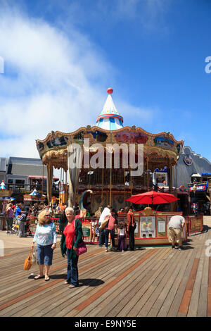 Karussell am Pier 39, San Francisco, Kalifornien, USA Stockfoto