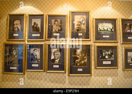 Fotos von Nobelpreisträger im Grand Hotel in Oslo, Norwegen Stockfoto