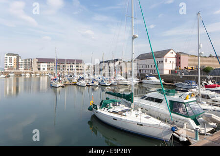 Victoria Dock Marina, Caernarfon, North Wales, UK Stockfoto