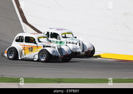 Beschleunigung 2014: Legende Supercup-Rennen in Algarve International Circuit Featuring: Carlos Gonzalez (ESP) und John Mickel (GBR) wo: Portimao, Algarve, Portugal bei: 26. April 2014 Stockfoto