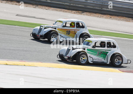 Beschleunigung 2014: Legende Supercup-Rennen in Algarve International Circuit Featuring: Carlos Gonzalez (ESP) und John Mickel (GBR) wo: Portimao, Algarve, Portugal bei: 26. April 2014 Stockfoto