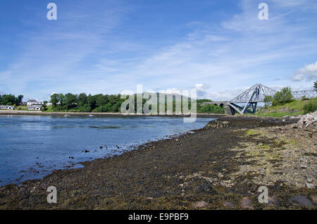 Connel Bridge und "Fällt der Lora" Stockfoto