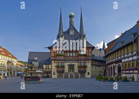 Rathaus in Wernigerode, Deutschland Stockfoto