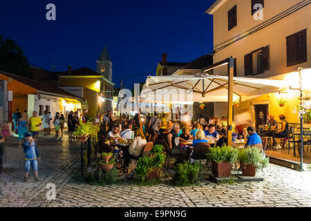 Nin, Stadt der kroatischen Könige, mit reicher Kultur und wunderschönen Sondierungen. Das Hotel liegt in der Nähe von Zadar an der Adriaküste. Stockfoto