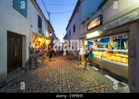 Nin, Stadt der kroatischen Könige, mit reicher Kultur und wunderschönen Sondierungen. Das Hotel liegt in der Nähe von Zadar an der Adriaküste. Stockfoto