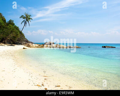 Einsamen Strand auf Perhentian Island, Malaysia. Stockfoto