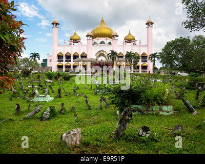 Kuching Stadt Moschee in Kuching, Sarawak, Malaysia. Stockfoto