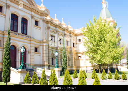 Fassade der Albert Hall im Stadtpark, Launceston, Tasmanien, AustraliaThe Albert Hall ist ein Kongresszentrum im viktorianischen design Stockfoto