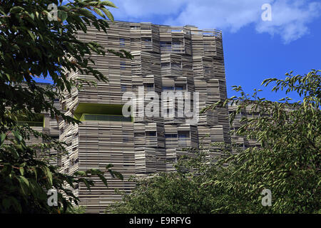 Eco-Nachbarschaft mit der Bezeichnung neue Stadtgebiet, Clichy-Batignolles, Paris, Frankreich Stockfoto