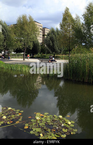 Eco-Nachbarschaft mit der Bezeichnung neue Stadtgebiet, Clichy-Batignolles, Paris, Frankreich Stockfoto