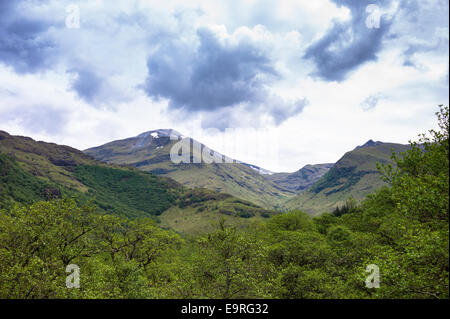 Berg Gipfel von Ben Nevis im Gebirge im Argyllshire, die Highlands von Schottland Stockfoto