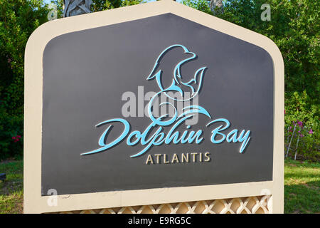 Eingang zum Dolphin Bay Hotel Atlantis The Palm Dubai Vereinigte Arabische Emirate Stockfoto