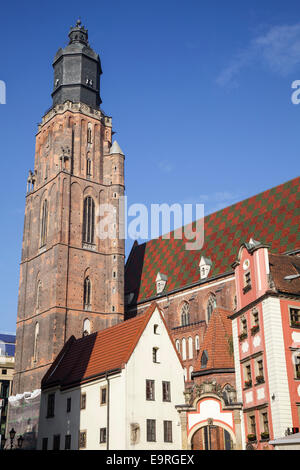 St. Elisabeth Kirche des katholischen Dritten Ordens des Heiligen Franziskus, Wroclaw, Polen Stockfoto