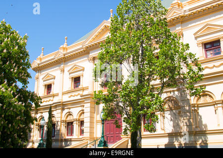 Fassade der Albert Hall im Stadtpark, Launceston, Tasmanien, AustraliaThe Albert Hall ist ein Kongresszentrum im viktorianischen design Stockfoto