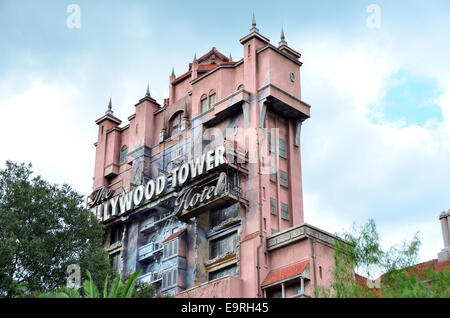 Hollywood Tower Hotel Fahrt, Hollywood Studios, Disney World Resort, Orlando, Florida Stockfoto