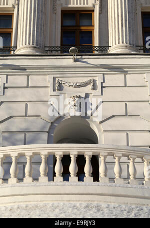 Fragment eines alten Gebäudes in Moskau Stockfoto