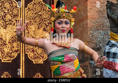 Balinesische Kecak Tänzer, Ubud, Bali, Indonesien Stockfoto