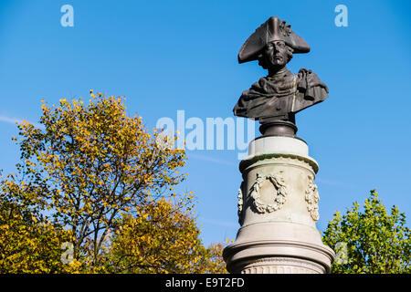 Denkmal Friedrichs des großen im Volkspark Friedrichshain, Berlin, Deutschland Stockfoto