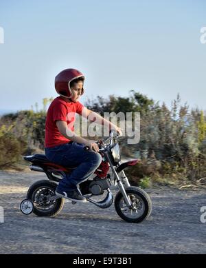 Motocross-Strecke, der Traum aller Kinder. Stockfoto