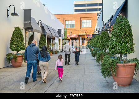 Shopping und Einzelhandel Standorte in schönen Pasadena, Kalifornien. Stockfoto