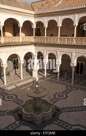 La Casa de Pilatos Palast in Sevilla, Spanien, gebaut in einer Mischung aus italienischer Renaissance und Mudéjar spanischen Baustile Stockfoto