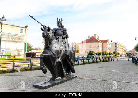 Statue von Casimir IV Jagiellonen in Malbork, Polen Stockfoto