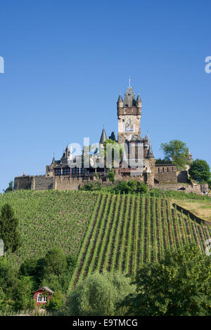 Cochem Burg Cochem Moseltal Deutschland Stockfoto