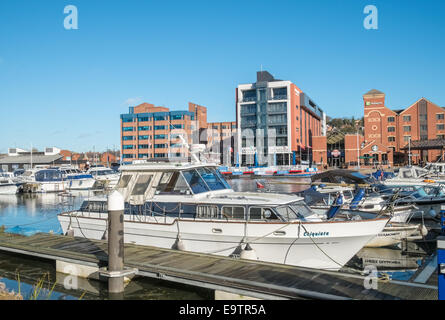 Bootsliegeplätze, Brayford Pool, Lincoln, Lincolnshire UK Stockfoto