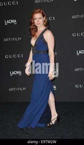 Amy Adams bei der Ankunft für 2014 LACMA KUNSTFILM + GALA, Los Angeles County Museum of Art, Los Angeles, Californialifornia 1. November 2014. Foto von: Elizabeth Goodenough/Everett Collection Stockfoto