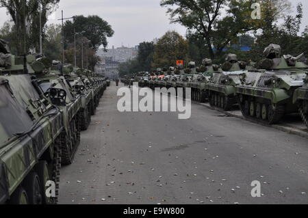 Serbische Panzer in Belgrad, Serbien Stockfoto