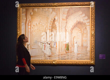 Russische Kunst Sale bei Christie's, London, UK. "Die Perle Moschee in Agra" von Wassili Wereschtschagin. Stockfoto