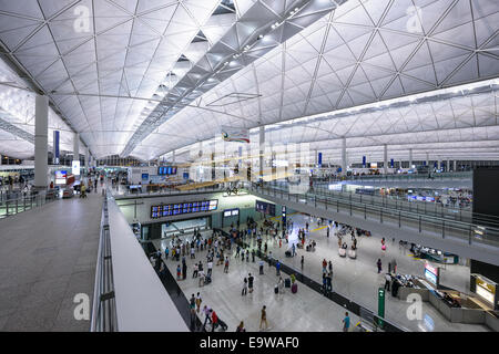 Eingang am Hong Kong International Airport. Stockfoto