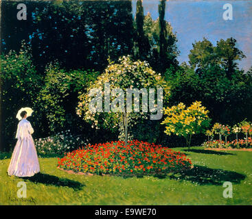 Frau im Garten, 1867, Claude Monet Stockfoto