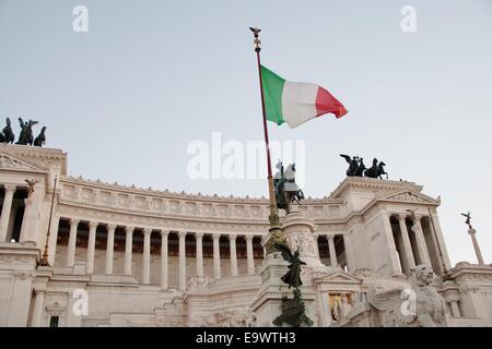 Denkmal für Vittorio Emanuelle II. Piazza Venecia. Rom. Italien Stockfoto