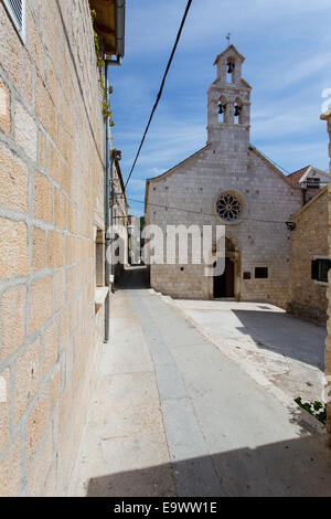 Kirche des Heiligen Geistes, der Stadt Hvar, Insel Hvar, Kroatien Stockfoto