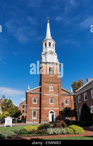 Holy Trinity Church ist eine historische lutherische Kirche befindet sich in Lancaster, Pennsylvania, USA Stockfoto