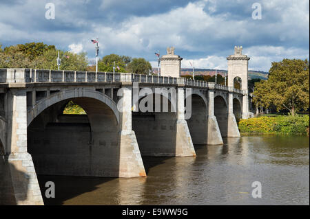 Market Street Bridge, Wilkes-Barre, Pennsylvania, USA Stockfoto