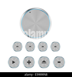 Shine glänzend Computer Icon Set Vektor-Illustration Stockfoto