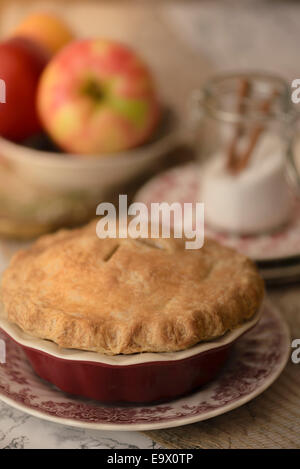Hausgemachtes Apfelkuchen. Stockfoto