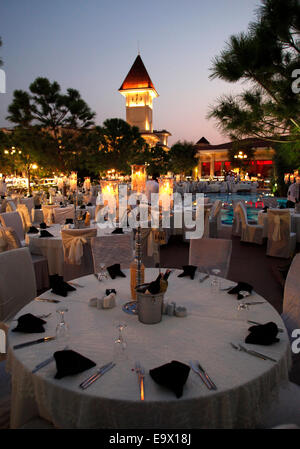 Gala Abendessen im Gueral Premier Resort Tekirova, Antalya, Türkei, Stockfoto