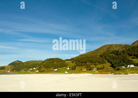 Strand in Norwegen, Lofoten. Stockfoto